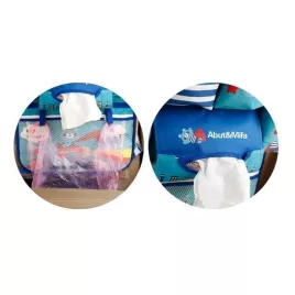   Háttámla- és ülésvédő autóba, praktikus tároló zsebekkel anyukáknak