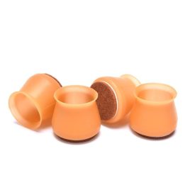   4db Barna Szilikon Bútor Láb Védő – Padlókarcolás Elleni Védelemhez