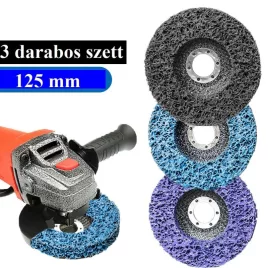   Rozsda- és festékeltávolító csiszolófej készlet (3 db)