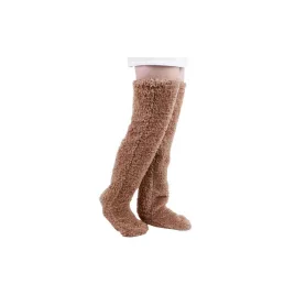   Bolyhos szürke lábmelegítő harisnya kényelmes viselethez