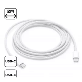    Kétoldalú Type C töltőkábel, 2 méter hosszú, gyors töltés támogatással
