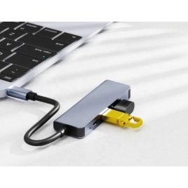  C típusú USB Hub 3.0 – 4 portos, 4K HDMI csatlakozással, többeszközös kompatibilitás