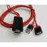 HDMI – USB átalakító kábel, kompatibilis telefon csatlakoztatásához HDMI eszközökhöz