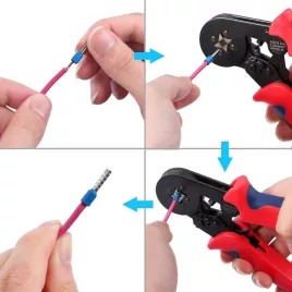   Krimpelő Fogó, Érvéghüvely Szerelő Eszköz, Precíziós Kábelcsatlakozó Krimpelő