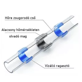   Hőre zsugorodó hüvely ónnal, elektromos kábelcsatlakozáshoz (100db)