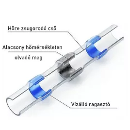   Hőre zsugorodó hüvely ónnal, elektromos kábelcsatlakozáshoz (100db)