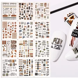   3D-s Körömmatrica - Citrus Gyümölcs Mintával, Körömdíszítéshez