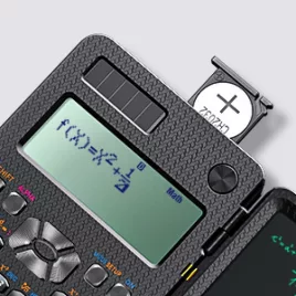   Napelemes tudományos számológép beépített írótáblával, környezetbarát energiaforrású számítási eszköz