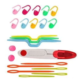   50 db-os horgolás szett - Teljes kezdő készlet horgolótűkkel és kiegészítőkkel