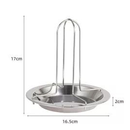   Rozsdamentes acél csirkesütő állvány grillezéshez és sütéshez