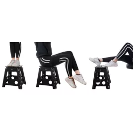   Összecsukható műanyag fellépő létra (Malatec) - könnyű és hordozható állvány otthoni használatra