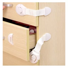   Gyermekbiztonsági szekrényzár, 10 darabos csomag, bababiztos fiók- és szekrényzárak otthoni használatra