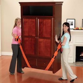   Bútorszállító heveder, költöztető pánt 2 db - nehéz bútorok és dobozok biztonságos mozgatásához