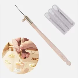   Hímzőtű cserélhető fejjel kézimunkához és kreatív projektekhez