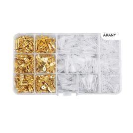   120 db-os aranyozott anya/apa csatlakozó készlet elektronikai szereléshez