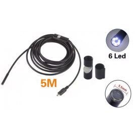   5 méteres vízálló endoszkóp kamera Androidos telefonokhoz, nagy felbontású képátvitelre és szűk helyek vizsgálatára