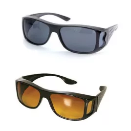   HD Vision 2 darabos nappali és éjszakai vezetéshez tervezett szemüveg készlet