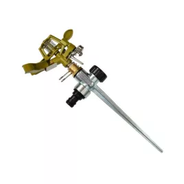   Szektorálható réz öntözőfej leszúró tüskével kertészeti és mezőgazdasági használatra