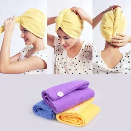   Gyorsan száradó mágikus hajszárító törölköző hajápoláshoz