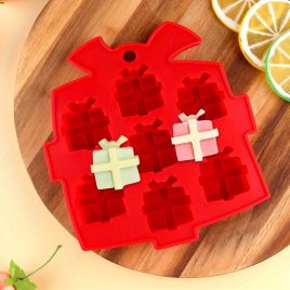   Karácsonyi témájú szilikon sütőforma - Kreatív ajándék alakú sütőformák süteményekhez és édességekhez