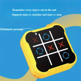   Szuper Tic Tac Toe hordozható utazó társasjáték gyermekeknek és családoknak