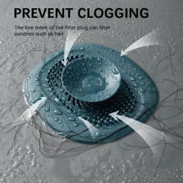   Fürdőszobai hajfelfogó lefolyószűrő - Hatékony vízelvezetés és hajszálak elleni védelem