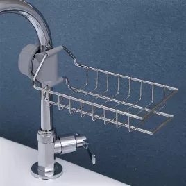   Rozsdamentes acél konyhai csaptelep szivacstartó - tartós és praktikus tároló megoldás