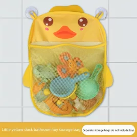   Fürdőszobai játék tároló akasztós háló Kis Sárga Kacsa - Gyermek fürdőkád játék rendező háló praktikus tároláshoz
