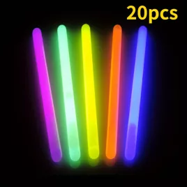   20 db fluoreszkáló világító fénypálcika éjszakai horgászathoz, 4,5 mm – növelje a fogást hatékonyan