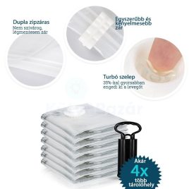   Vákuumzsák ruhatároláshoz - Kompakt vákuum ruhazsák helytakarékos tároláshoz