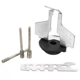   Láncélező készlet, láncfűrész élező adapter szett multiszerszámhoz, precíziós karbantartó eszköz faipari munkákhoz