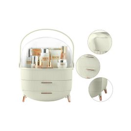   Tágas Sminktartó Fiókokkal és Nagy Fogantyúval - Elegáns Kialakítású Tárolóegység