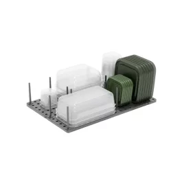   Edénytartó fiók kiegészítő fedelek tároló állvány - Praktikus konyhai szervezőrendszer a hatékony fedőtároláshoz