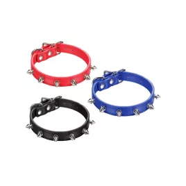   Tüskés kutya nyakörv öko bőr, állítható méretű, tartós és stílusos kiegészítő kutyáknak