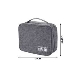   Utazási szervező táska töltőkhöz és kábelekhez – Kompakt és praktikus tároló megoldás utazáshoz