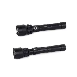   Erős taktikai LED zseblámpa XHP50 zoom funkcióval és USB csatlakozással kültéri használatra.