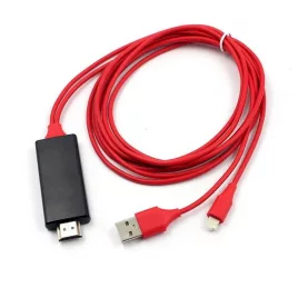   HDMI kábel iPhone képernyő tükrözéshez, nagyfelbontású videó- és hangátvitelhez