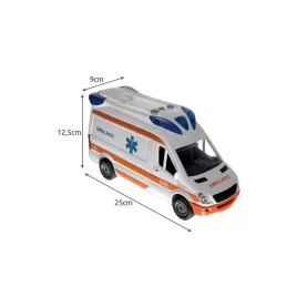   Mentőautó 22731 - Gyermek Játék Jármű Szerepjátékhoz és Ajándékozáshoz