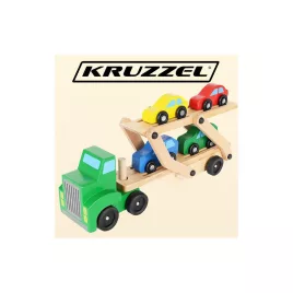   Fa teherautó - vontató teherautó és autó játék készlet 22698 gyerekeknek