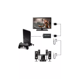   PS2 HDMI átalakító hangkonverterrel – Retro játékkonzol csatlakoztatás modern TV-hez
