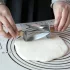 Croissant tésztavágó eszköz sütéshez és péksütemény készítéshez