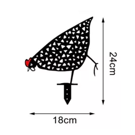   Csirke Kerti Dísz – Dekoratív Kapirgáló Csirke Szobor Kertbe