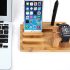 iPad, iPhone és Apple Watch dokkoló, fa dizájn
