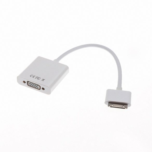 iPhone 4/4S, iPad 2 kompatibilis VGA kábel.