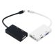 3 az 1-ben Mini displayport átalakító, konverter,  DVI, VGA, HDMI