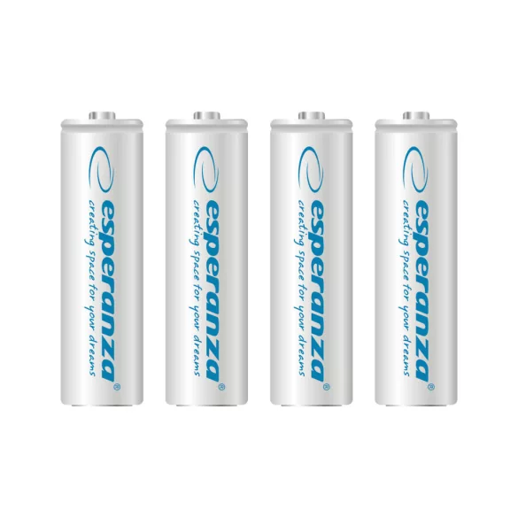 Esperanza újratölthető Ni-MH AA elem 2000mAh 4 db fehér