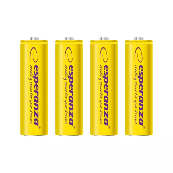 Esperanza újratölthető Ni-MH AA elem 2000mAh 4 db sárga