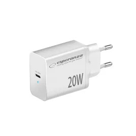   Esperanza Quick Power 20W USB-C PD hálózati töltő, fehér