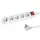 Esperanza 5 aljzatos kapcsolós elosztó 1.5M fehér