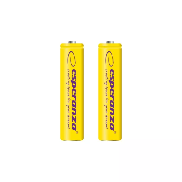 Esperanza újratölthető Ni-MH AAA elem 1000MAH 2 db, sárga